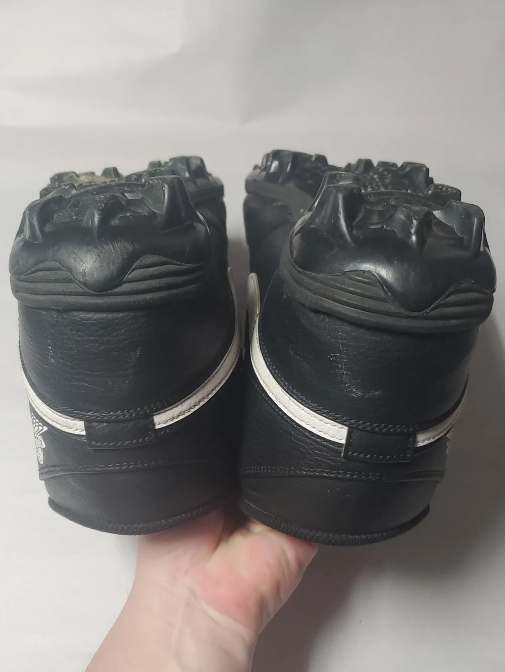 Jordan 1 Mid TD Mens Football Cleats Size 9.5 Black and White
